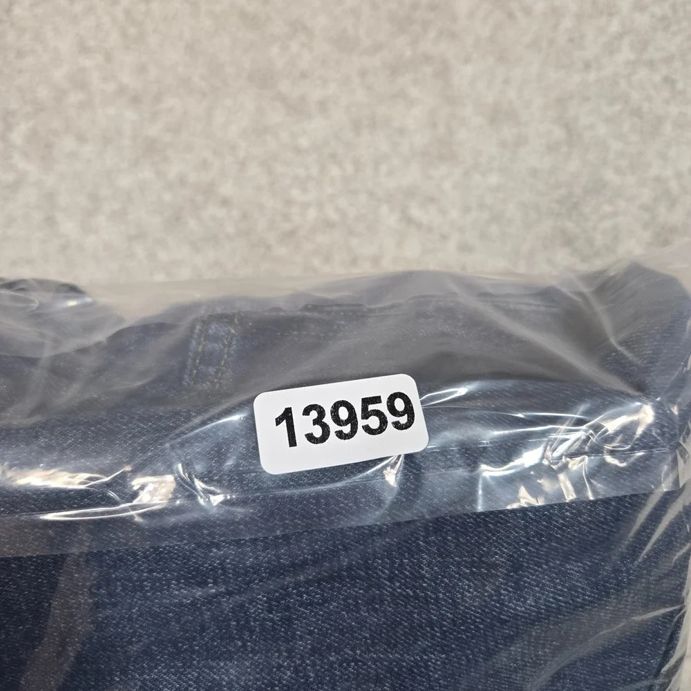 J Crew Jeans Mens 36x32 Blue 1040 Straight Leg Tapered Denim 100% Cotton NEW